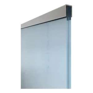 Main courante aluminium rectangulaire Kozza 30,1 × 25 mm pour verre 16–21,52 mm – 5 m, anodisation mate