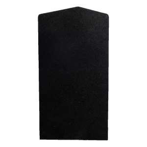 Cache-extrémité latérale gauche Kozza pour profilé de balustrade en U KE 100 – noire, aluminium