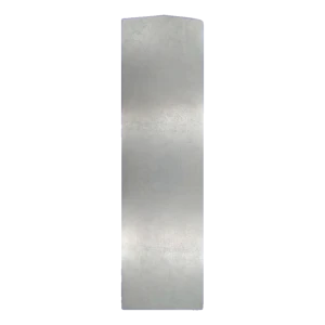 Kozza KE 100 – bouchon latéral gauche en aluminium pour profilés de garde-corps entièrement vitrés type U