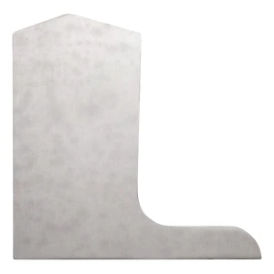 Bouchon d'extrémité latéral gauche Kozza pour profil de balustrade en verre L KE 105 – aluminium anodisé mat