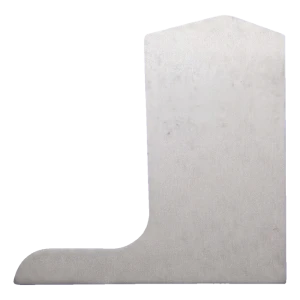 Capuchon d'extrémité latéral droit Kozza pour profilé de balustrade en verre L KE 105 – aluminium brut