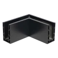 Kozza KE 100 – profilé U d'angle intérieur 90° pour garde-corps tout verre, gris anthracite 000-855 (1)