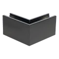 Kozza KE 100 – profilé U d'angle extérieur 90° pour garde-corps tout-verre, gris foncé RAL 7021 000-858 (2)
