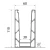 Kozza KE 100 – profil en U pour balustrades tout verre 5000 mm noir, fixation par le haut 000-861 (5)