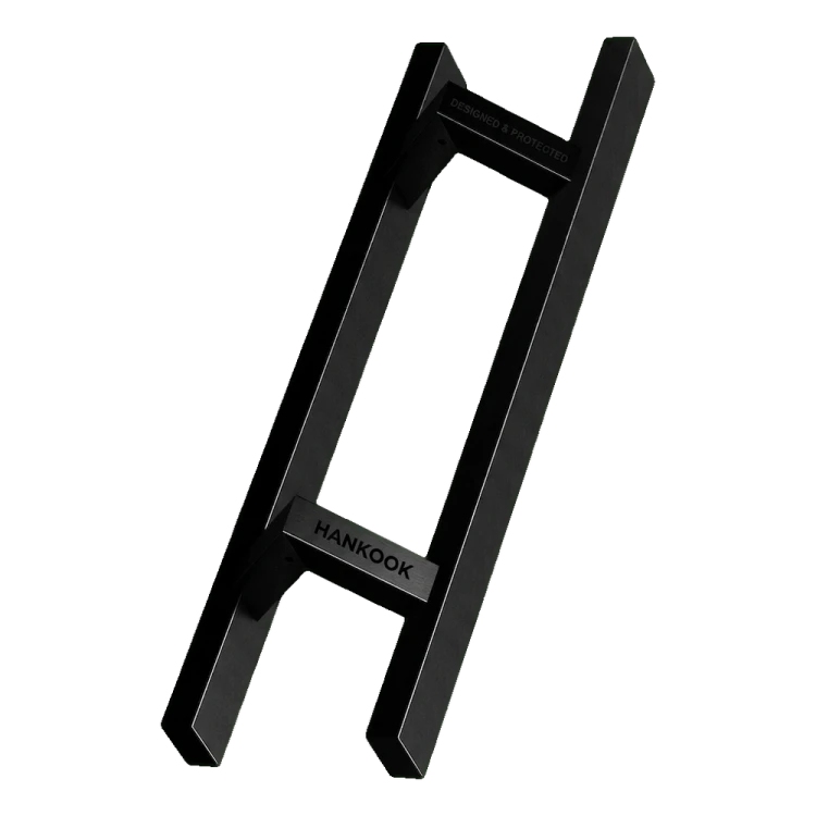 PINOX poignée de porte double face rectangulaire 40×20 mm noir satiné 500 mm 000-735 (1)
