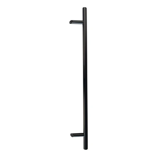 PSG poignée de porte unilatérale ronde noire 32×1200 mm AISI 304 – fixation 45° 000-721 (1)