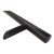 PSG poignée de porte unilatérale ronde noire 32×1200 mm AISI 304 – fixation 45° 000-721 (2)