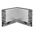 Kozza KE 120 – profil U d'angle 90° intérieur pour garde-corps tout verre, fixation latérale 000-873 (1)