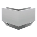 Kozza KE 120 – profilé en U d'angle 90° pour balustrades tout verre, extérieur, fixation latérale 000-874 (1)