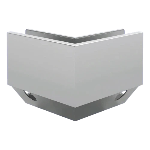 Kozza KE 120 – profilé en U d'angle 90° pour balustrades tout verre, extérieur, fixation latérale 000-874 (1)