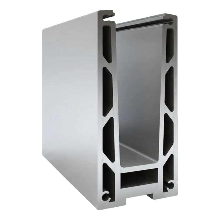 Kozza KF 1000 – profilé aluminium en U pour garde-corps tout verre 5000 mm avec évacuation d'eau 000-878 (1)