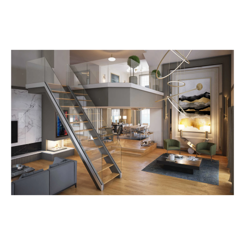 Kozza KE 120 – profilé en U pour balustrades entièrement vitrées 5000 mm, fixation latérale 000-877 (2)