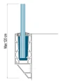Kozza KE 120 – profilé en U pour balustrades entièrement vitrées 5000 mm, fixation latérale 000-877 (6)