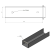 Profil en U connecteur support pour soubassement 200x55 brun GPV-700-25 (3)