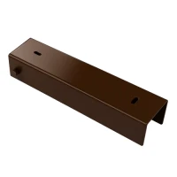 Profilé en C connecteur support pour soubassement 200x50 bronze