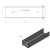 Profil en U connecteur support pour soubassement 250x50 brun GPV-700-40 (3)