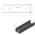 Profil en U connecteur support pour soubassement 250x55 brun GPV-700-45 (3)
