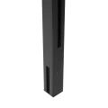 Poteau d'angle balustrade 45x45x1283mm verre 8,72mm gris foncé Kozza KR7500 000-890 (2)
