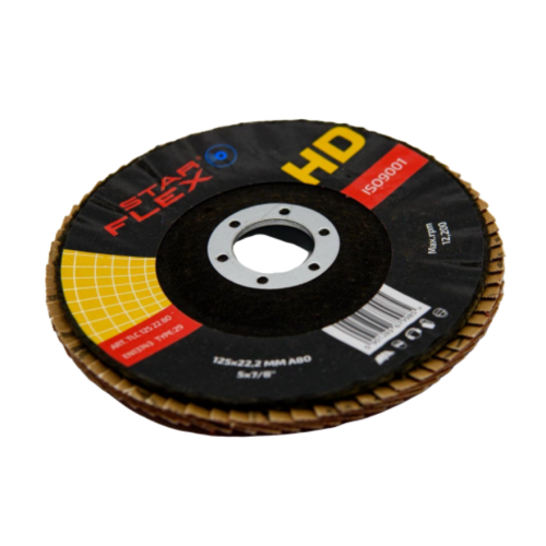Starflex HD – disque à lamelles céramique T29 125 mm pour acier et INOX, grain 40 000-940 (1)