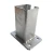 Base pour poteau de clôture 80x80 mm 8 mm galvanisé 000-785 (1)