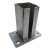Base pour poteau de clôture 80x80 mm 8 mm galvanisé 000-785 (2)