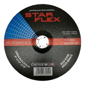 Star Flex – disque à meuler (ébarbage) 230 × 6,0 mm T27 acier et INOX
