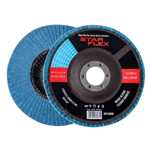 Star Flex – disque à lamelles bombé T29 125 mm zirconium Z120 INOX