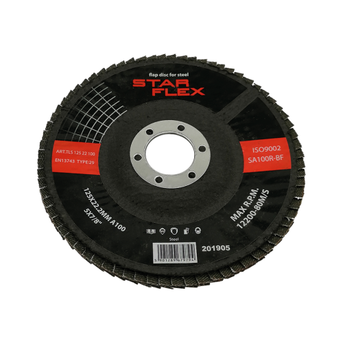 Disque à lamelles Starflex T29 125 mm pour acier – granulométrie 100 000-969 (1)
