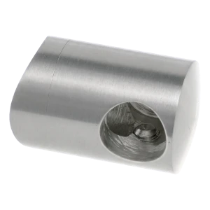 PSG support terminal gauche de balustrade pour tige Ø 16 mm sur tube 42,4 mm – acier inoxydable satiné