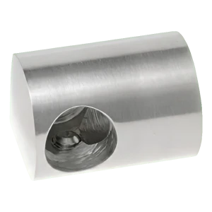 PSG support d'extrémité droit de balustrade pour tige fi 12 mm – montage en surface, AISI 304 satiné