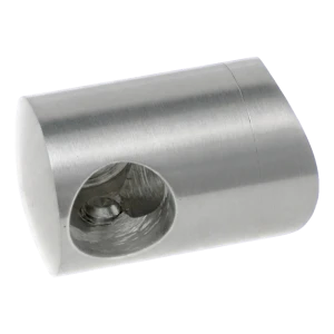 PSG support terminal droit pour barre ø16 mm – montage sur tube ø42,4 mm, AISI 304 satiné