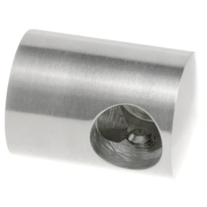 PSG support terminal gauche de balustrade pour barre ø 16 mm – AISI 304 satiné, montage au plan