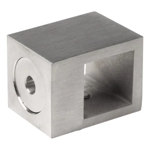 PSG – fixation traversante pour balustrade pour barre 20×20 mm AISI 304 satiné