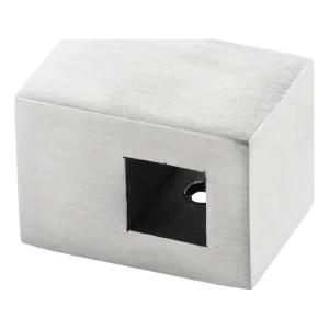 PSG support traversant de balustrade pour tige carrée 12×12 mm – acier inoxydable AISI 304 satiné