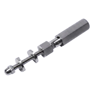 PSG support articulé pour câble ø 6 mm – fixation sur tube 42,4 mm ou surface plane, AISI 304 satiné