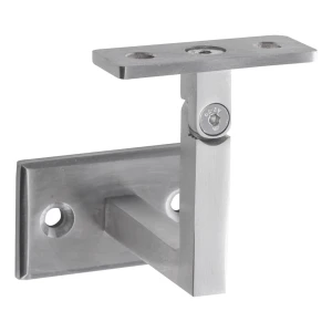 PSG support de main courante articulé mural 70×40 mm – acier inoxydable AISI 304 satiné, système plat