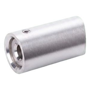 Fixation axiale pour main courante Ø 42,4 mm au mur – acier inoxydable AISI 304 satiné