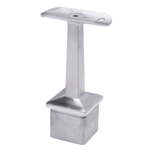 Postal – support de main courante de balustrade Ø42,4 mm sur poteau 40x40x2 mm, acier inoxydable AISI 304 satiné
