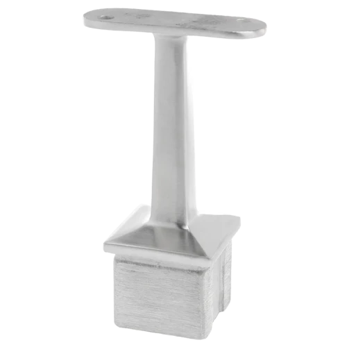 PSG support de main courante plate collé pour poteau 40×40 mm – acier inoxydable AISI 304 satiné 001-051 (1)
