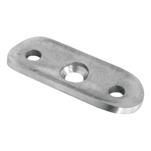 Plaque de fixation de main courante 42,4 mm – acier inoxydable AISI 304, satiné, 64×24×4 mm