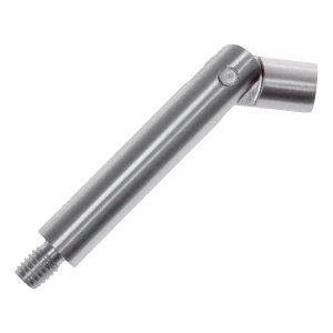 Tige articulée de support pour main courante ø 12 × 75 mm – acier inoxydable AISI 304, satiné