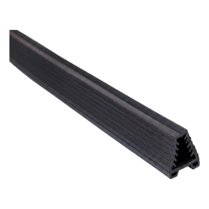 Joint d'étanchéité pour main courante sur verre 16–17,5 mm, profil 24x24 mm, longueur 5 m