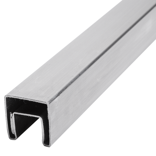 PSG Main courante à clipser sur verre 40x40 mm AISI 304 satin – 2500 mm 001-082 (1)