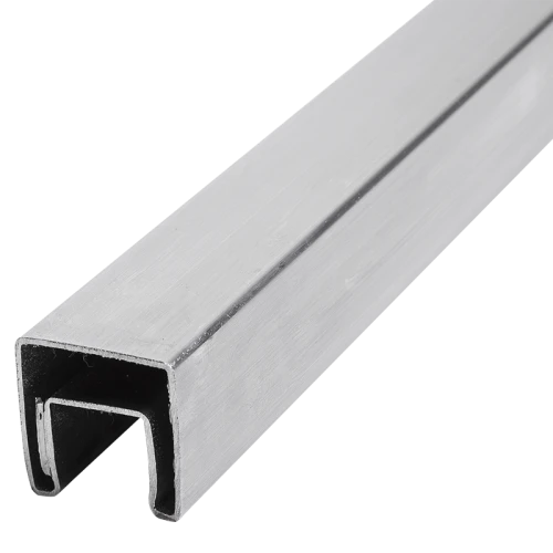 PSG Main courante à clipser sur verre 40x40 mm AISI 304 satin – 2500 mm 001-082 (1)