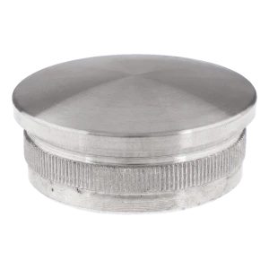 Bouchon bombé à enfoncer pour tube de balustrade 48,3 mm – acier inoxydable AISI 304 satiné