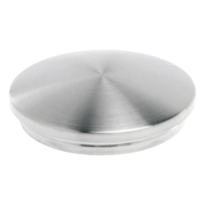 Bouchon convexe à enfoncer pour tube de rambarde Ø42,4 mm – acier inoxydable AISI 304 satiné