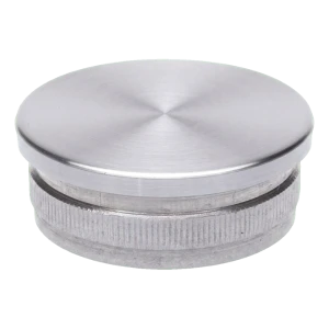 Bouchon convexe à emboîter pour tube de rambarde 42,4 mm – acier AISI 304 satiné
