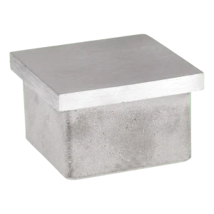Bouchon à enfoncer pour profil carré 40×40×2 mm – acier inoxydable AISI 304 satiné
