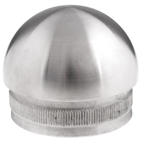 Bouchon ellipsoïdal Kozza à enfoncer pour tube de balustrade 42,4 mm – acier AISI 304 satiné 001-095 (1)