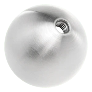 Boule vissée de rampe ø50 mm acier inoxydable AISI 304 satiné, filetage M8